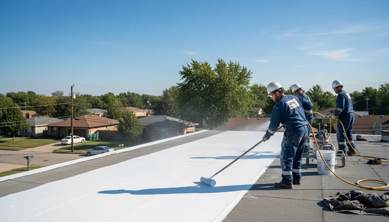 Commercial roof coating in Nixa, MO near me